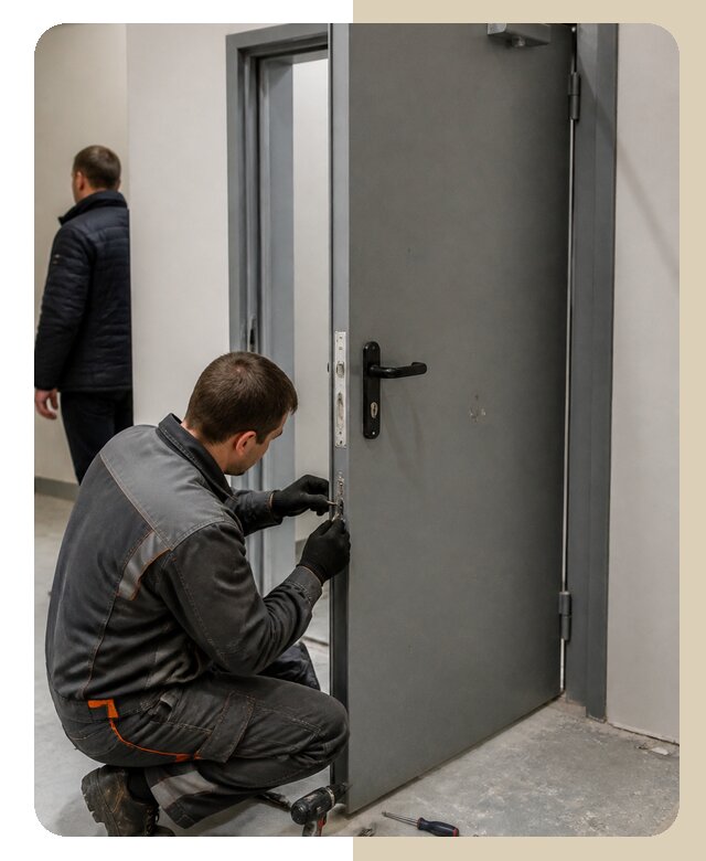 Ремонт противопожарной двери в Краснотурьинске по цене 6911 р. | Дверной